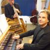 Das Duo „Orgelsax“ – Ralf Benschu am Saxophon und Jens Goldhardt an der Orgel -  sorgte für ein spannendes Klangerlebnis. – Foto:Bismarck